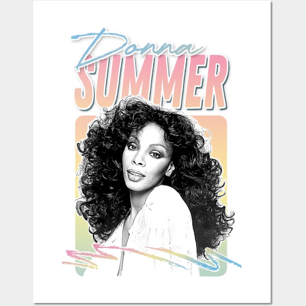 Donna Summer //// Retro Style Fan Art Design Wall Art by DankFutura